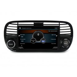 FIAT 500 - МУЛТИМЕДИЯ / Навигация android 16 черна + DSP  + CARPLAY